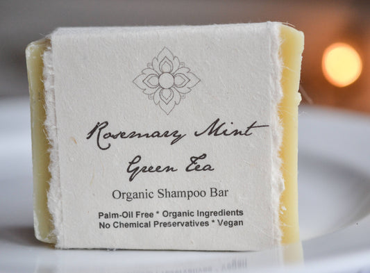 Rosemary Mint Green Tea Shampoo Bar, Unearth Malee, MyEcoMark, view 2