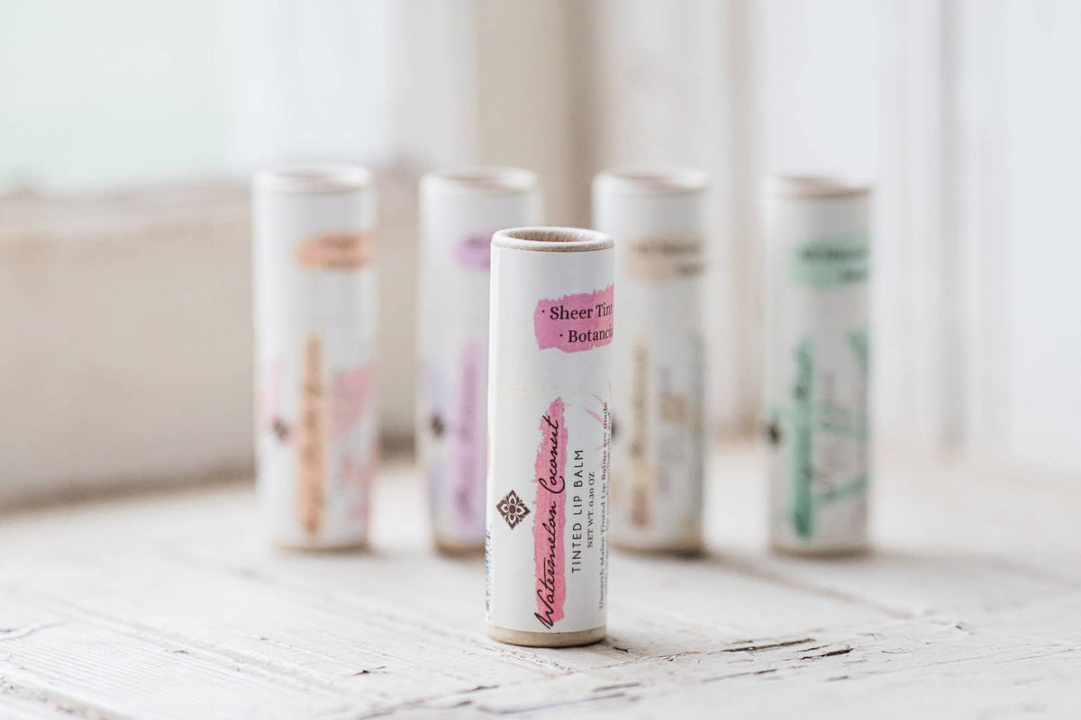 Watermelon Coconut Tinted Organic Lip Balm, Unearth Malee, MyEcoMark