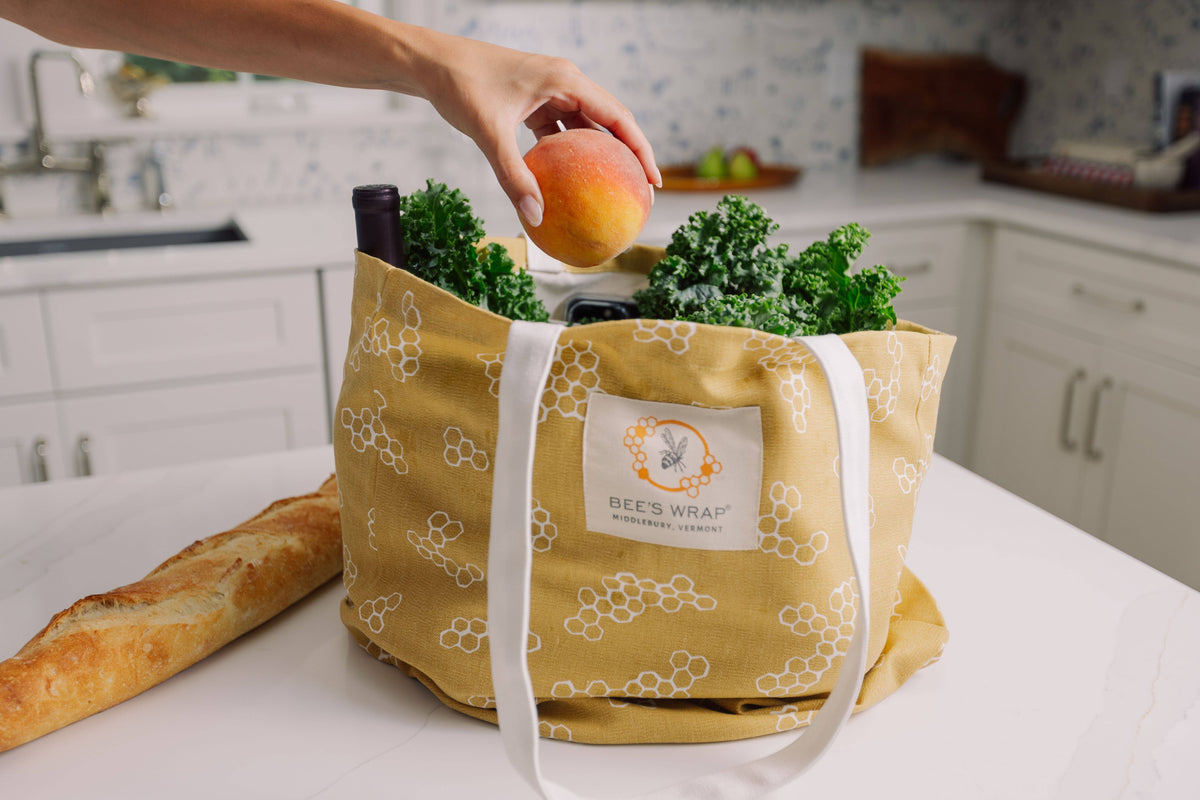Organic Cotton Market Tote, Bee's Wrap, MyEcoMark, view 3