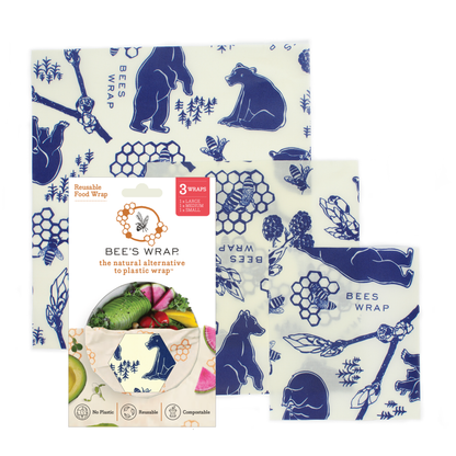 Food Wraps, 3-Pack, Bees & Bears, Bee's Wrap, MyEcoMark, view 2