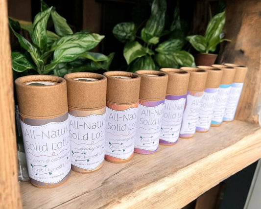 Natural Zero-Waste Lotion, Birch & Cedarwood, Just Honest Living, MyEcoMark