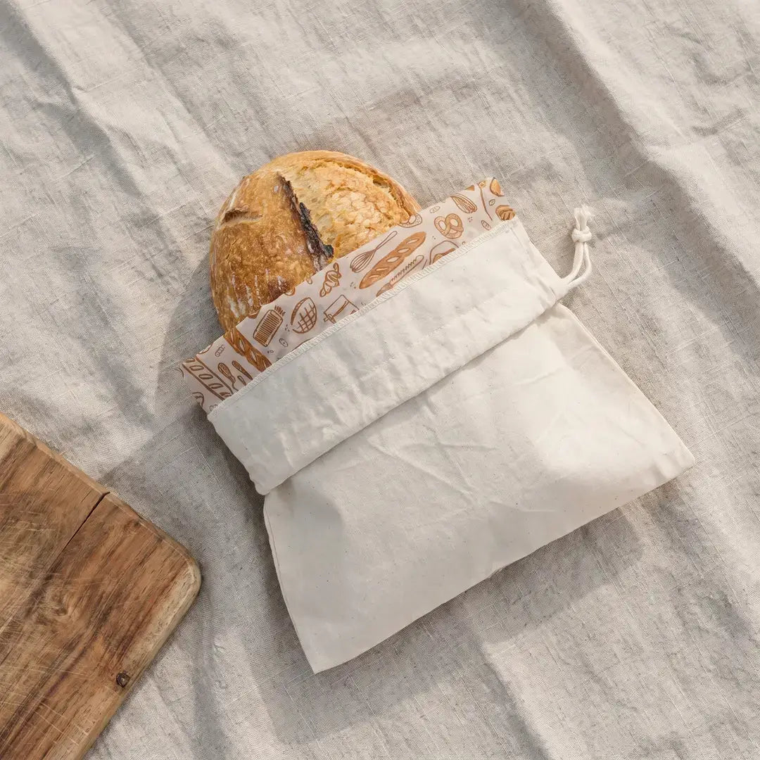 Beeswax Lined Bread Bag, Natural, Bee's Wrap, MyEcoMark